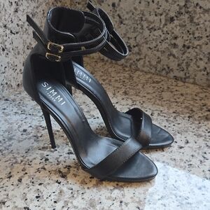 🔥🔥Special Free Offer!!🔥🔥 Black Strappy Heels